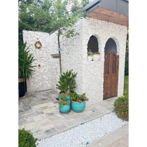 Alaçatı Traverten Eskitme Paledyen Duvar Kaplama-DT1808